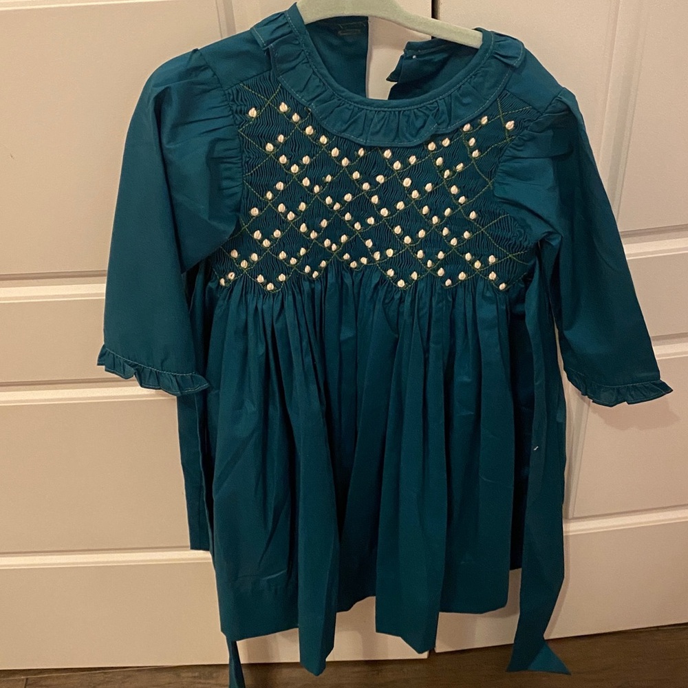 Elegant Teal Kids Formal Dress